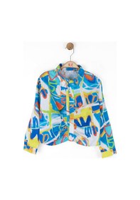 Resim Nk Kids 38568 Kız Çocuk Mavi Confetti Gömlek Mavi 