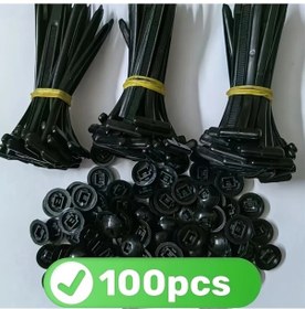 Resim Willowhaven 100 Adet/50 Set Çok Amaçlı Kablo Bağı - Motor Ve Araba Çamurlukları İçin 