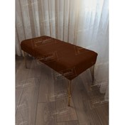 Resim Alda Gelsin Lüks Modern Çizgi Model Bench Puf (100 Cm) 