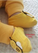 Resim ÖZKARDEŞLER BABY Bebek Babet Çorap Keçe Fükürlü Arı 