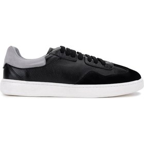 Resim Tamer Tanca Erkek Hakiki Deri Siyah Sneakers & Spor Ayakkabı 1111 10125 Erk Ayk Y25 Syh Dr/syh Suet Siyah 