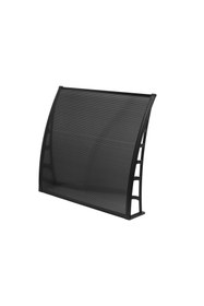 Resim GARDENPLAST 4a Groups - Yeni Kapı Üstü Pratik Plastik Sundurma 100x120 Cm - Bronz 