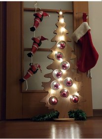 Resim Dekoratif Lüks Natural Yeniyıl Ahşap Yılbaşı Noel Çam Ağacı ,fotoğraf Soy Ağacı 97 Cm Uzunluk 100 CM 