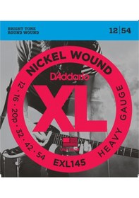 Resim D'addario Exl145 Nickel Wound 0.12 0.54 Elektro Gitar Teli 