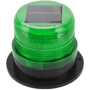 Resim Güneş Enerjili Yeşil Led Uyarı Işığı - Su Geçirmez, Manyetik Tabanlı - Kara Araçları, Forkliftler İçin - 50 Saat Süreli Aydınlatma 