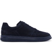 Resim Derimod Erkek Lacivert Bağcıklı Süet Deri Sneaker 24sfd615410 