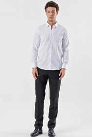 Resim Uki Beyaz Slim Fit Uzun Kol Gömlek 