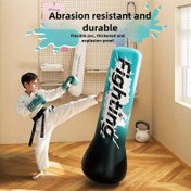 Resim Çircre Qi 66.04cm Kalınlaştırılmış PVC Boks Yumruğu - Sağlam Taban, 360° Salıncak Antrenmanı, Ev Spor Salonu için 2-Telli Stabilite Tasarımı, Pompa Gerekmez, Karışık Renkler, İç Mekan Spor Ekipmanı, Dayanıklı Egzersiz Aksesuarı 