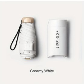 Resim Cordial Quicksand White 6'lı Mini Katlanır Şemsiye - Hafif Alüminyum Saplı 