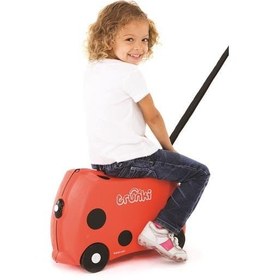 Resim Trunki Çocuk Bavulu Uğur Böceği Harley 