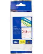 Resim Brother Tonersepeti Tze-262 Kırmızı Lamine Muadil Etiket 36mm 