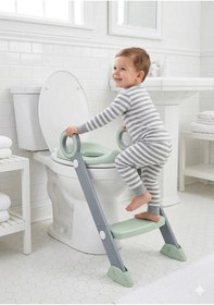 Resim Babyjem Basamaklı Katlanır Klozet Adaptörü Soft Yeşil 