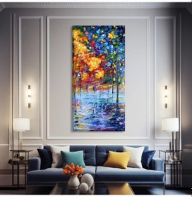 Resim Renkli Yollar Kanvas Tablo 