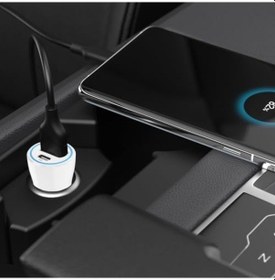 Resim 67w Ultra Hızlı Çift Port Araç Şarj Başlığı 