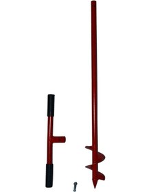 Resim Montaj Kollu Toprak Burgusu Çit Dikme Makinesi 15 Cm Çap 