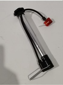 Resim Bisiklet Lastik Pompası Metal Krom Bisiklet Lastik Top Şişirme 