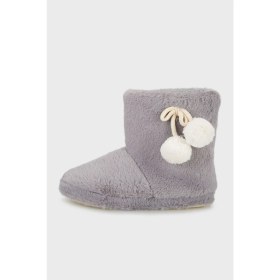 Resim Lela Yumuşak Dokulu Peluş Ponponlu Panduf Bayan Panduf 6722003 