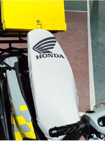 Resim Honda Dio Beyaz Renkli Koltuk Kılıfı Kaliteli Scuba Kumaş 