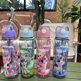 Resim 1 adet 23.67oz Sevimli Unicorn Temalı Uzay Bardağı - BPA İçermeyen, Yüksek Sıcaklığa Dayanıklı & Sızdırmaz, Dayanıklı PC Malzeme, Dış Mekan Aktiviteleri İçin Mükemmel, Renkli Kapak & Pipetli, Paskalya, Bağımsızlık Günü, Anneler Günü, Sevgililer Günü İçin Harika Hediye 