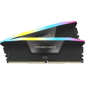 Resim Corsair Vengeance CMH96GX5M2B6400C32 RGB 96 GB (2x48 GB) 6400 MHz CL32 INTEL XMP 3.0 DDR5 Heatsink Siyah Ram 