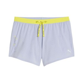 Resim Puma Evryday Knit 3 Splt Shrt Kadın Beyaz Koşu Şortu 