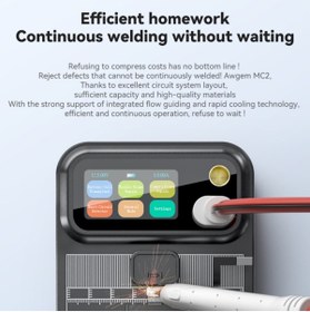 Resim UralTeknik AwithZ Awgem MC2 Akıllı Manuel Butonlu Tek Kol Telefon Pil Flex Punta Kaynak Makinesi 