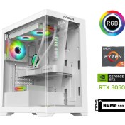 Resim Xaser GX100 I5 12400F 16GB Ram 512GB M.2 Nvme SSD 6gb RTX3050 Sıvı Soğutma Oyuncu Bilgisayarı 