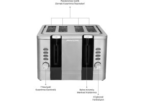 Resim Woodhub Pratik ve Şık Ekmek Kızartma Makinesi, Günlük Kullanım Için Ideal 