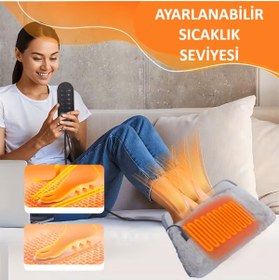 Resim BGA Kış Ayak ısıtma pedi usb elektrikli ayak ısıtıcı yumuşak flanel kaliteli kumaş 