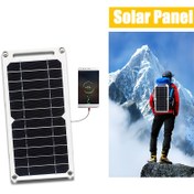 Resim 7W Güneş Paneli Şarj Cihazı USB Portlu, Cep Telefonları, Saatler, Power Banklar ve Kulaklıklar için Uygun 