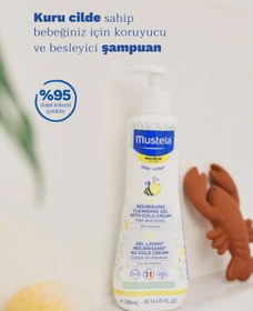 Resim Mustela Bebekler ve Çocuklara Özel Doğal Içerikli Besleyici Saç Vücut Şampuan 300ml 