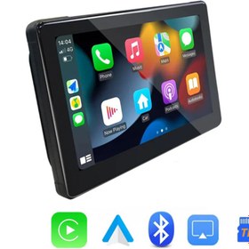 Resim leeways 7'' CarPlay Motosiklet Gidon için Su Geçirmez Navigasyon Akıllı Ekran İOS ve Android Uyumlu 