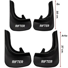 Resim Peugeot Rifter Paçalık Tozluk Çamurluk Ön Arka 4'lü Set 