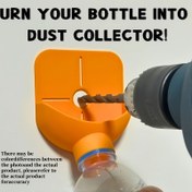 Resim DIY Plastik Şişe Toz Toplayıcı Matkap Ucu ile - Kolay Kurulum, Dayanıklı Plastik Toz Toplayıcı Ev İyileştirme ve Mobilya Projeleri için, Elektrik Gerektirmez, DIY El Sanatları, Şık Tasarım, Sağlam Yapı 