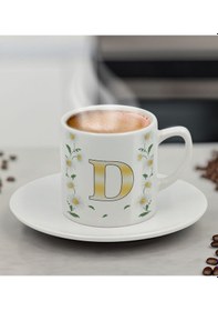 Resim Bk Gift Kişiye Özel Papatya Temalı Hediye Seti-1 Kolye, Mum, 2 Adet Türk Kahvesi Fincanı, Not Kartı Ve Özel Kutulu Sevgiliye Hediye, Arkadaşa Hediye 