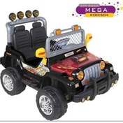 Resim ALİŞ KİDS Akülü Çocuk Arabası Aliş 504k Kumandalı Mega Jeep 2 Kişilik Siyah 