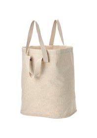 Resim Çamaşır Torbası 100 Litre Meridyendukkan Naturel Bej Renk Kirli Çamaşır Sepeti 