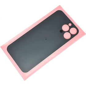Resim Tkgz Apple Uyumlu iPhone 13 Pro Max Arka Pil Batarya Kapağı - Cam Kapak Geniş Lens Deliği - Yeşil Çok Renkli 