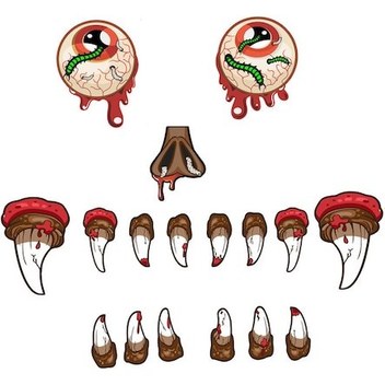 Suofeng Su Ru Cu Halloween Dekorasyon Seti - Suv, Kamyonet Ve Garaj I C İn Su Gec İrmez Pvc C Ikartmalar