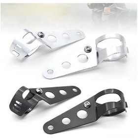 Resim Samdoo Harley Davidson Motosiklet Far Braketi - Ayarlanabilir Sinyal Modifiye Demir Destek 35-43mm 