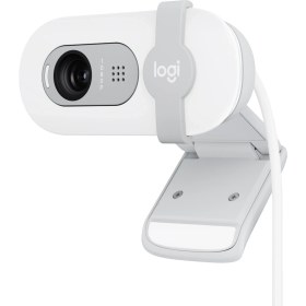 Resim Logitech BRIO 100 Full HD 1080p Gizlilik Kapaklı Mikrofonlu Web Kamerası - Beyaz 