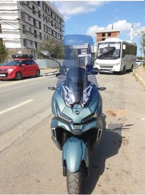 Resim Motocam Sym Adx 125 Siperlik Ön Cam 2023-2025 Model 62cm Füme Renkli 4mm 