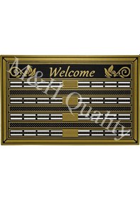Resim Welcome Yazlı Kapı Önü Paspası Altın Rengi Altın 