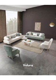 Resim Sahra 3+3+1+1 Koltuk Takımı & Oturma Grubu Ekru 