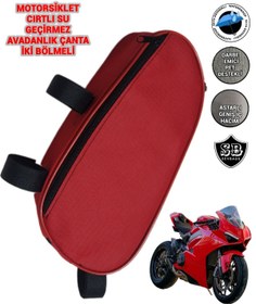 Resim SEVBAGS Motosiklet Su Geçirmez Yan Avadanlık Çantaları 32 Cm Kırmızı 
