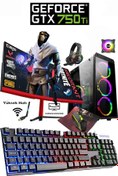 Resim DMC N181x (PUBG,GTA 5) Ryzen 5 5500,16gb,500gb Hdd,256gb Ssd,4gb Gtx750ti,24"oyuncu Masaüstü Bilgisayar 