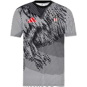 Resim Beşiktaş 2025/26 Maç Önü Erkek Siyah Futbol Forma JL7938 