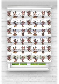 Resim Perdecizade Enxboy Mickey Mouse Dijital Baskılı Zebra Perde-cocuk Odası-stor Perde Pz-2555 Renkli 