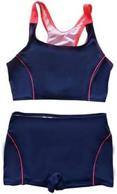Resim Endeep Kız Çocuk Şortlu Lacivert Yüzücü Bikini Takımı 
