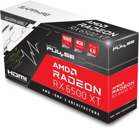 Resim Sapphire RX 6500 XT Pulse 11314-07-20G 64 Bit GDDR6 4 GB Ekran Kartı 